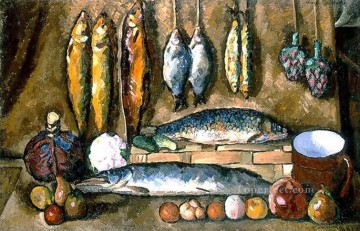 Impressionist Still Life Painting - still life 1910 Ilya Mashkov impressionistic